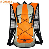 Sac à dos de randonnée imperméable orange avec système de rangement extensible