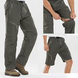 Pantalon tactique d'été pour homme avec différentes positions montrant sa polyvalence
