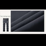 Pantalon cargo noir pour homme, séchage rapide, idéal pour trekking et activités sportives