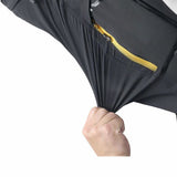 Pantalon de randonnée extensible avec poche zippée jaune