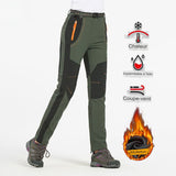Pantalon softshell pour femme avec propriétés thermiques, imperméable et coupe-vent