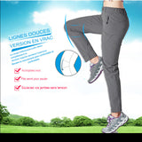 Pantalon de randonnée pour femmes, lignes douces, version en vrac, couleur grise