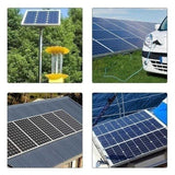 Panneaux solaires utilisés pour une voiture électrique et sur un toit de maison