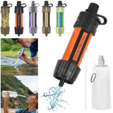 Paille de filtre à eau, différentes couleurs et utilisations en plein air