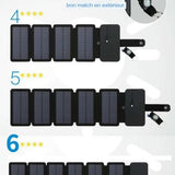 Panneau solaire pliable avec différentes configurations de panneaux pour une utilisation extérieure