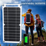 Panneau solaire portable léger et puissant pour randonnée et camping