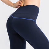 Pantalon thermique bleu foncé avec poche arrière, sous-vêtements de randonnée pour femmes