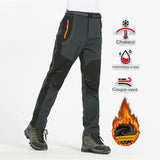 Pantalon de randonnée thermique avec caractéristiques imperméable, coupe-vent et intérieur molletonné