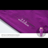 Pantalon de randonnée pour femmes, détails d'impression exquis, couleur violette