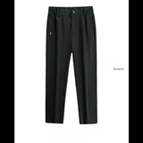 Pantalon d'été grande taille pour homme en noir, respirant et extensible