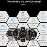 Paramètres de configuration de la montre connectée d'extérieur avec batterie de 340 mAh, puce professionnelle, écran de 1,6 pouces, et étanchéité IP68