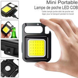 Mini lampe de poche LED COB, portable et légère, tenant dans la main
