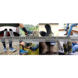 Personnes portant des chaussettes de randonnée en diverses activités de plein air