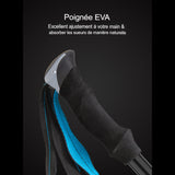 Poignée EVA d'un bâton de marche pliable, ajustement et absorption de la sueur