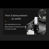 Port d'abreuvement en paille, anti étouffement et non débordement, embouchure de la coupe de paille