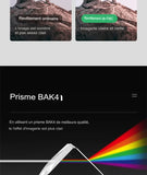 Prisme BAK4 pour des images claires et nettes avec les jumelles haute puissance