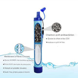 Purificateur d'eau portable avec charbon actif antibactérien et membrane à fibres creuses