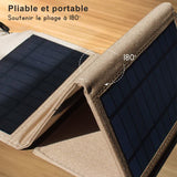 Panneau solaire pliable et portable, pliage à 180 degrés
