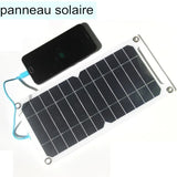Panneau solaire portable léger et puissant pour randonnée et camping