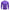 Sous-vêtements de compression violets pour homme, manches longues, vue de face