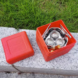 Réchaud à gaz de camping pliable avec boîte de rangement portable