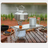 Réchaud à gaz pliable et portable pour camping, compact, léger et efficace