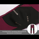 Renfort au niveau des genoux du pantalon de randonnée femme, coutures renforcées pour plus de durabilité.