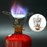 Réchaud à gaz pliable et portable pour camping, compact, léger et efficace