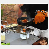 Réchaud à gaz pliable et portable pour camping, compact, léger et efficace