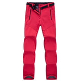 Pantalon de randonnée pour femme en tissu imperméable, couleur rouge, nouvelle collection