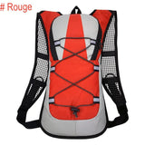 Sac à dos de randonnée imperméable rouge avec système de compression