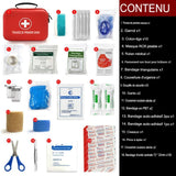Trousse de premiers secours compacte et étanche pour la maison et l'extérieur
