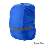 Housse imperméable bleu royal pour sac à dos 8 à 17 litres, protection pluie et visibilité