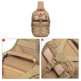 Sac à dos tactique imperméable avec sangles renforcées et boucles de sécurité