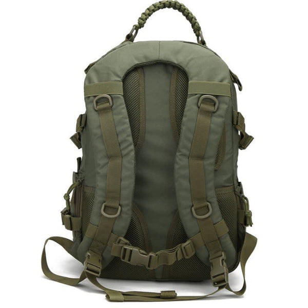 Sac à dos tactique imperméable 40 L avec bretelles rembourrées et ajustables