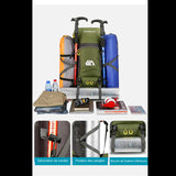 Sac à dos de randonnée 50L avec équipements de voyage et camping, parfait pour l'escalade