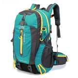 Sac à dos de randonnée bleu 40 L avec poches latérales et frontales