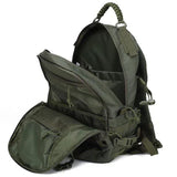 Sac à dos tactique imperméable 40 L avec compartiments ouverts pour rangement facile