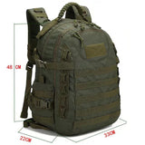 Sac à dos tactique imperméable 40 L avec dimensions 48x33x22 cm pour randonnée