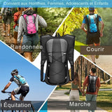 Sac à dos de randonnée imperméable pour hommes, femmes, adolescents et enfants