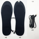 Semelles chauffantes USB avec câble de connexion et accessoires inclus
