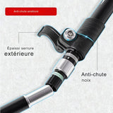 Serrure extérieure épaisse des bâtons de randonnée pliables avec système antichute