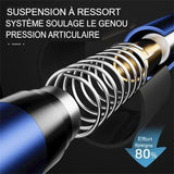 Suspension à ressort des bâtons de randonnée, système de réduction de la pression articulaire