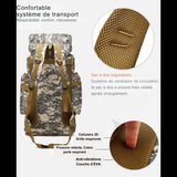 Système de transport respirant et confortable du sac à dos militaire