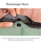 Système de boutons du matelas pneumatique autogonflant pour l'épissage multiple