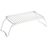 Grille de barbecue pliante en acier inoxydable, compacte et robuste d'extérieur