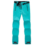 Pantalon de randonnée pour femme en tissu imperméable, couleur turquoise, nouvelle collection