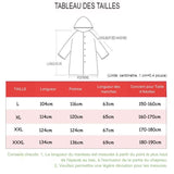 Poncho de pluie Imperméable long avec capuche pour adultes, protection maximale