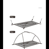 Étapes de montage de la tente de camping ultralégère, facile à installer pour les randonnées