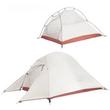 Tente de camping et de randonnée ultra légère et étanche en nylon pour 2 personnes